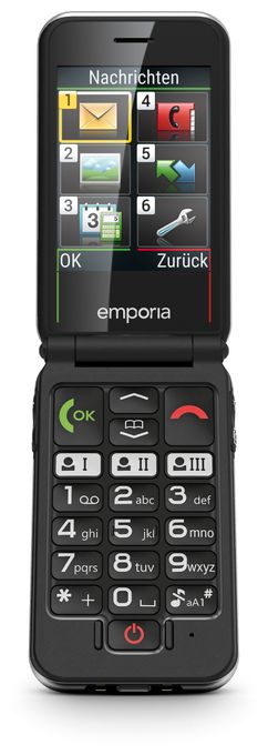 4G Smartphone 7,11 cm (2.8 Zoll) 2 MP Single SIM  Joy V228 Seniorenhandy (Schwarz) 