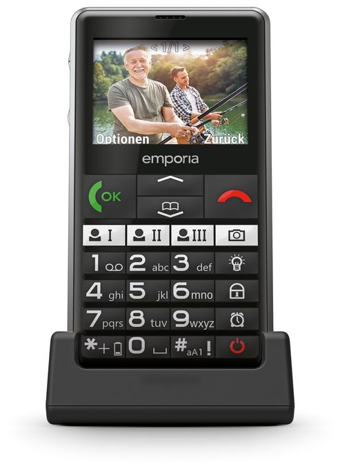 4G Smartphone 5,87 cm (2.31 Zoll) 2 MP Single SIM  Pure V76 (Schwarz) 