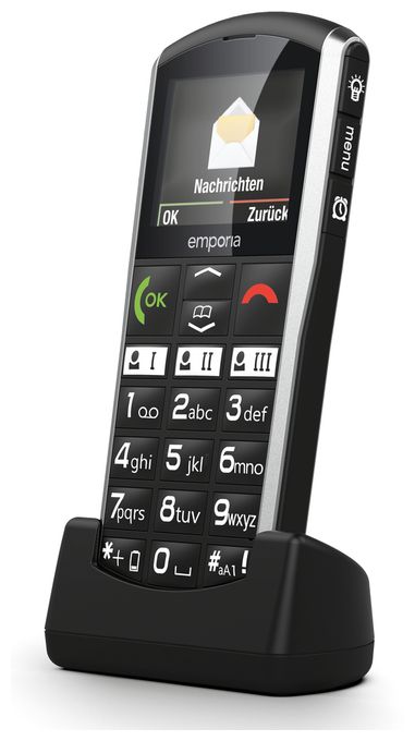 4G Smartphone 5,08 cm (2 Zoll) Single SIM  SimpliCity V27 (Schwarz, Silber) 