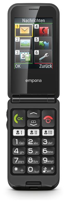 2G Smartphone 6,1 cm (2.4 Zoll 0,3 MP Single SIM  TALK glam (Schwarz) 