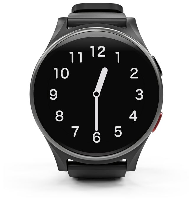 Digital Smartwatch Rund IP68 4G  Watch LTE (Schwarz, Silber) 