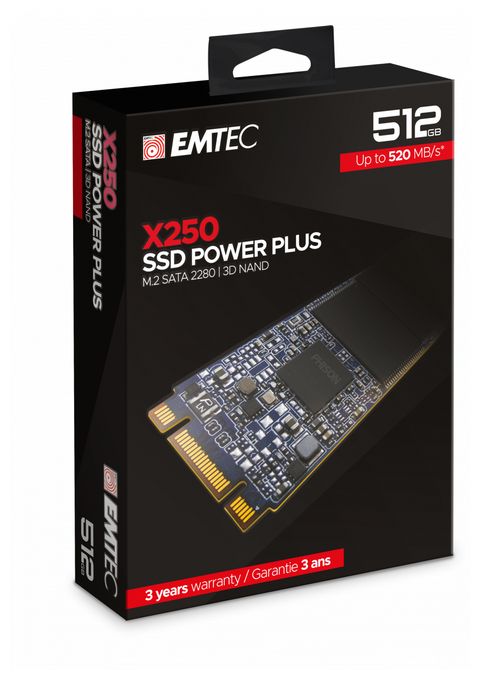 512 GB SSD Serial ATA III M.2 X250 Power Plus 