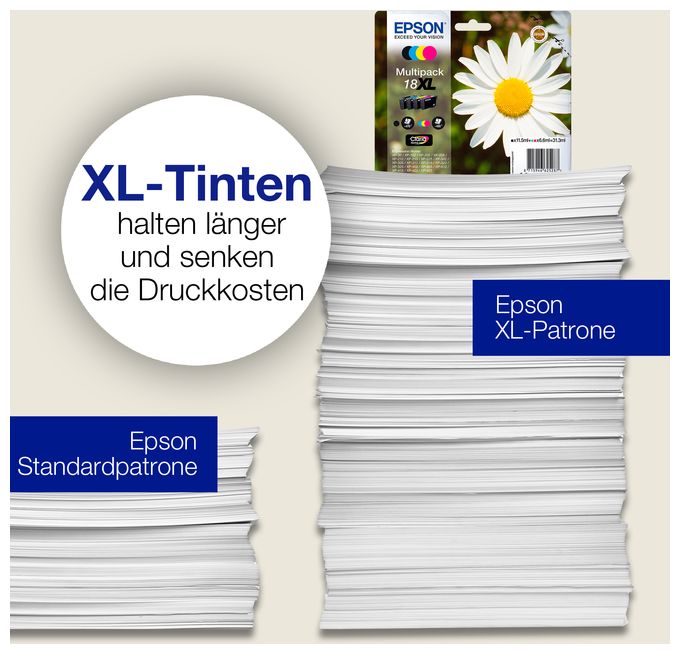 originale Druckerpatronen Gelb 3,3 ml 18 C13T18044012 