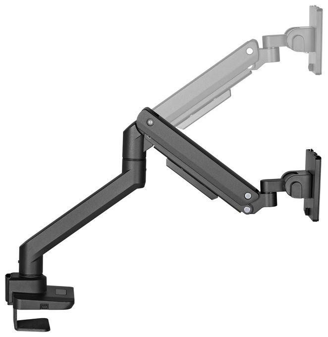 17"-49" Schwerlast-Monitor-Schreibtischhalterung, Schwarz 