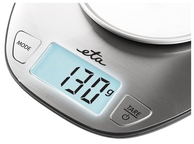 Elektronische Küchenwaage bis 5 kg Genauigkeit 1 g  Dori (Edelstahl) 