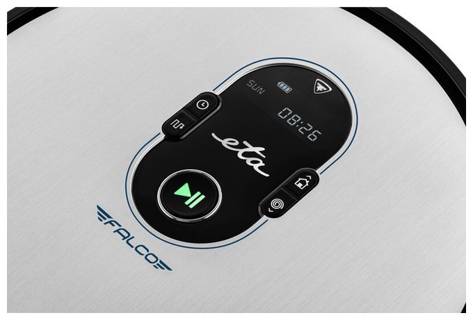 Saugroboter nass/trocken 120 min Akku  Falco Smart (Schwarz, Edelstahl) 