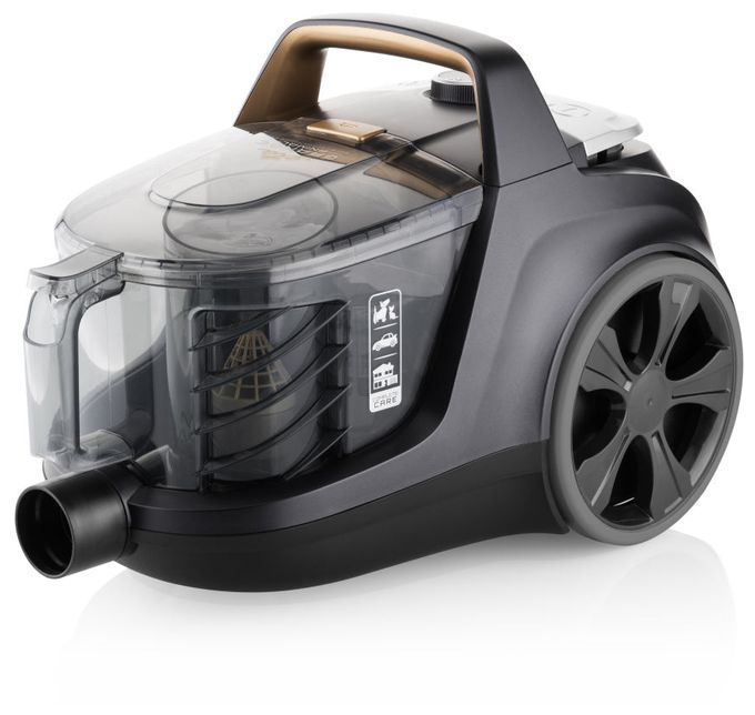 Bodenstaubsauger Beutellos 850 W HEPA (Schwarz, Gold, Silber) Grande Animal 