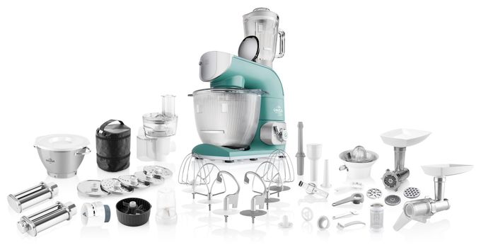 1200 W Küchenmaschine 5 l  Gratus di Vetro (Grün, Edelstahl) 
