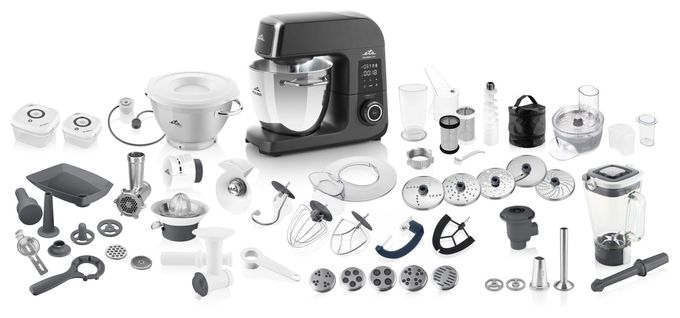 1700 W Küchenmaschine 6,7 l mit Waage  Gratus Kuliner II Max (Grau) 