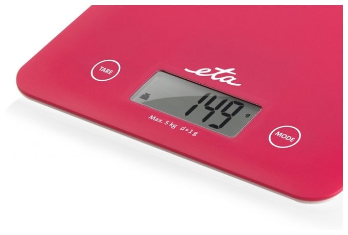 Elektronische Küchenwaage bis 5 kg Genauigkeit 1 g  Lori (Pink) 