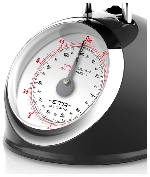 Mechanische Küchenwaage bis 5 kg Genauigkeit 25 g  Storio (Schwarz) 