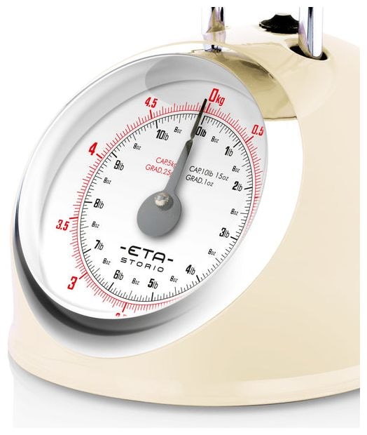 Mechanische Küchenwaage bis 5 kg Genauigkeit 25 g  Storio (Beige) 
