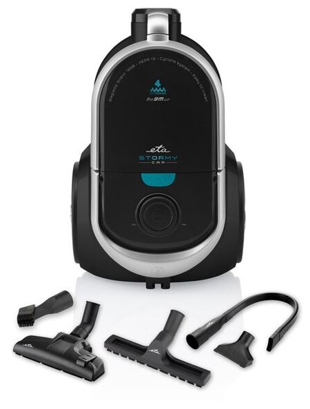 Bodenstaubsauger Beutellos 800 W HEPA  Stormy Car (Schwarz) 