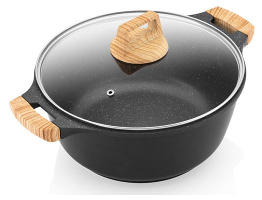  Titanium II Geschirrset 8-tlg. Antihaft-Kochgeschirr (Schwarz) 