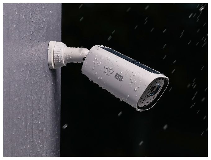 3840 x 2160 Pixel IP-Sicherheitskamera IP65, IP67 Außen Nachtsicht  EufyCam 3 S330 3-Cam Kit (Schwarz, Weiß) 