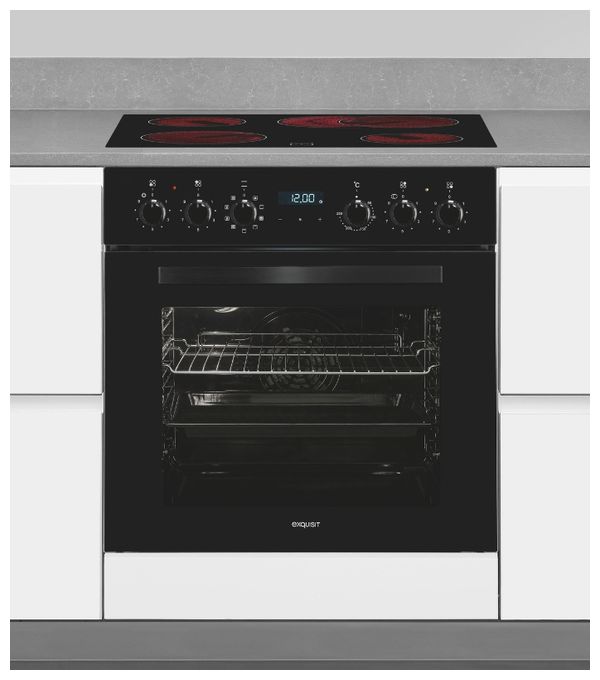Herdset 75 l mit 60 cm Glaskeramik Kochfeld EHE285-HBZ-020 