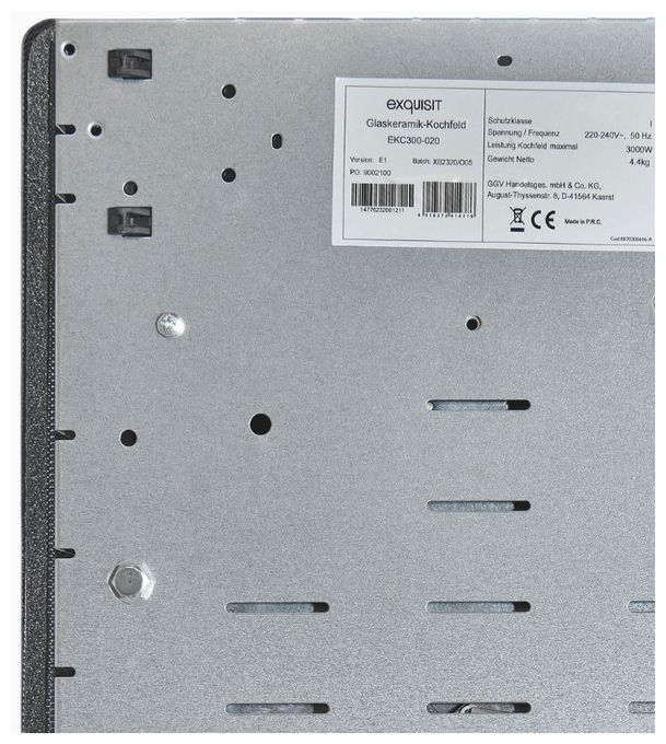 29 cm Glaskeramik Kochfeld/Herdplatte 2 Zone(n) EKC300-020 autarkes 