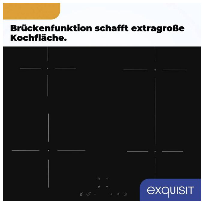 59.4 cm Induktions Kochfeld/Herdplatte 4 Zone(n) EKI600-SF-BR-380 autarkes 