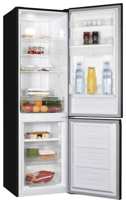 180 l / 71 l Kühl-Gefrierkombi freistehend NoFrost 141 kWh Jahr  KGC265-70-NF-WS-040C (Schwarz) 