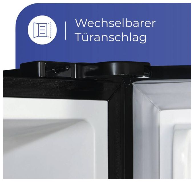 243 l / 104 l Kühl-Gefrierkombi freistehend NoFrost 162 kWh Jahr  KGC350-105-NF-040C (Schwarz) 