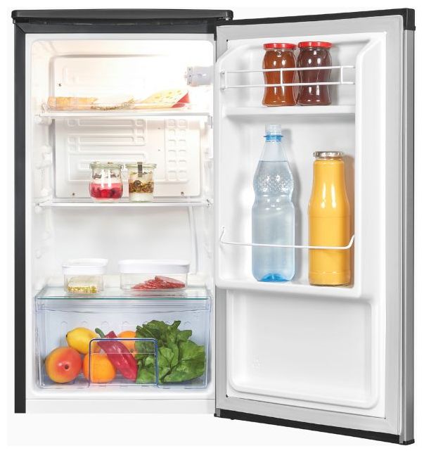 75 l Kühlschrank freistehend EEK: E 84 kWh Jahr  KS85-V-091E (Edelstahl) 