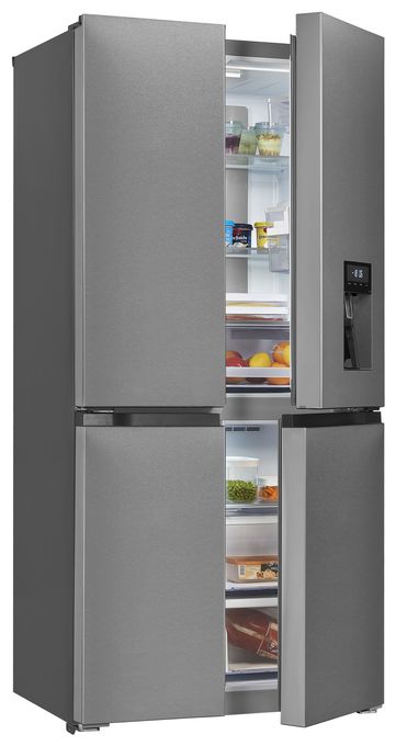 Side-by-Side Kühl-/ Gefrierkombination 284 l / 148 l 282 kWh 1830 mm x 836 mm  MD430-100-WS-200E (Edelstahl) 