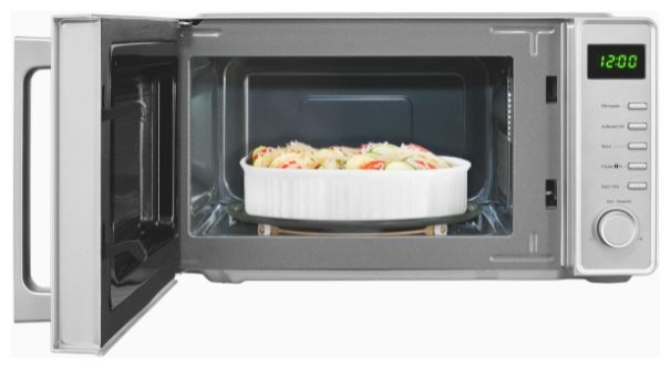 Freistehende Mikrowelle 700 W Größe: klein 5 Stufen  MW7120-240 (Silber) 