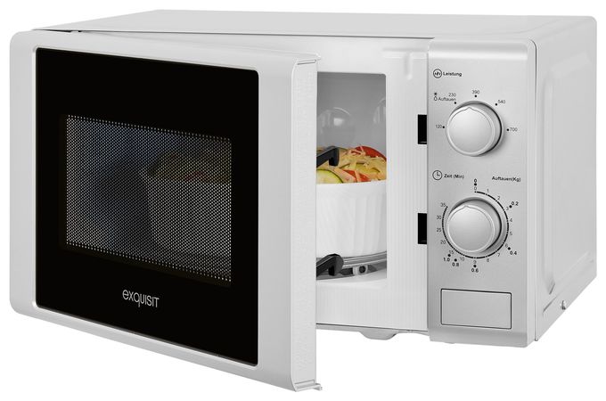 Freistehende Mikrowelle 700 W Größe: klein 5 Stufen  MW900-030 (Silber) 
