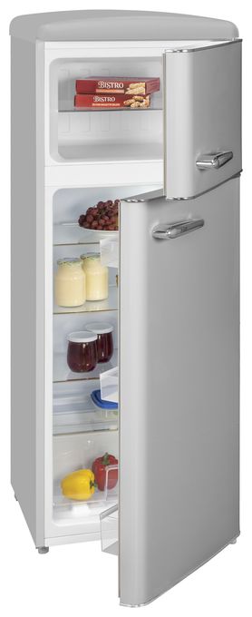 162 l / 44 l Kühl-Gefrierkombi freistehend 179,95 kWh Jahr  RKGC270-45-H-160E (Grau) 
