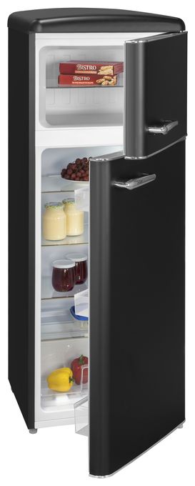 162 l / 44 l Kühl-Gefrierkombi freistehend 179,95 kWh Jahr  RKGC270-45-H-160E (Schwarz) 