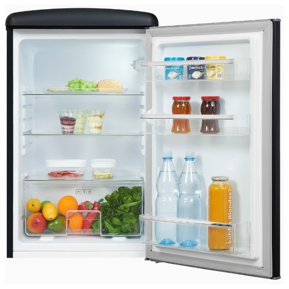 122 l Tischkühlschrank EEK: C 57 kWh Jahr  RKS120-V-H-160C (Schwarz) 