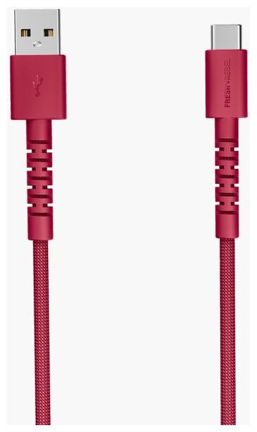 Stecker Rundkabel USB A auf USB C bis 18 W 2 m  2UCC201BR (Rot) 