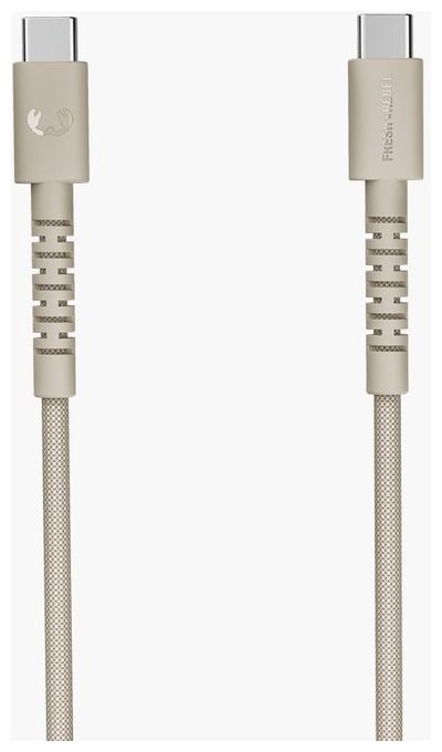 Stecker Rundkabel USB C auf USB C bis 100 W 2 m  FlexWave (Beige) 