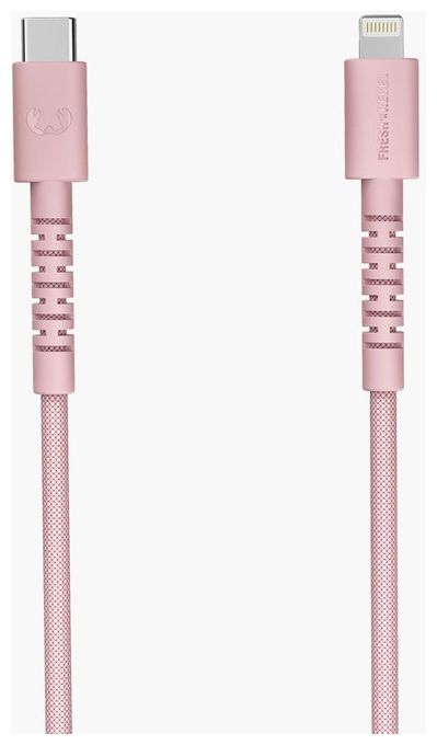 Stecker Rundkabel Lightning auf USB C 2 m  FlexWave (Pink) 