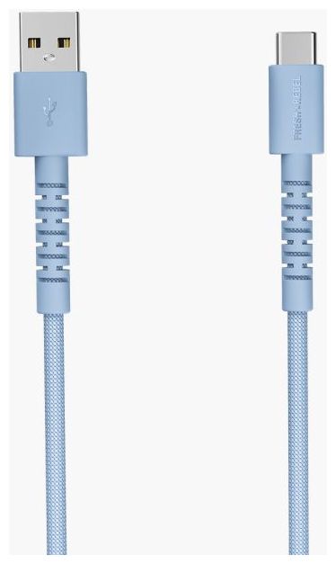 Stecker Rundkabel USB A auf USB C bis 18 W 2 m  FlexWave (Blau) 