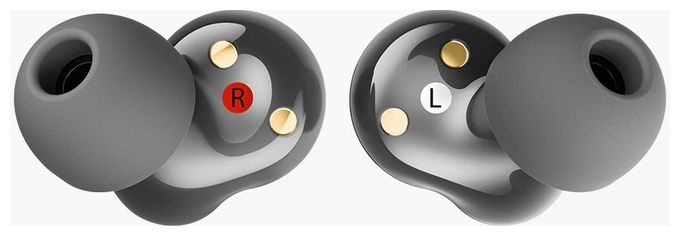 In-Ear Bluetooth Kopfhörer kabellos 7 h Laufzeit USB Typ-C  Twins Breez (Grau) 