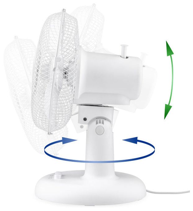 Ventilator Tisch 49 dB  Ven28 (Weiß) 