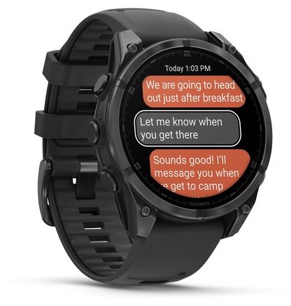 Digital 47 mm  Smartwatch Rund  Fenix 8 (Schwarz) 