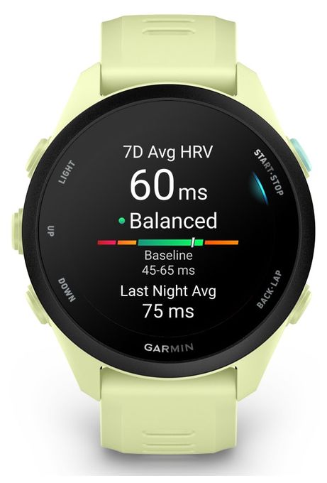 Digital 30 mm Smartwatch Rund  Forerunner 70 (Limette) 