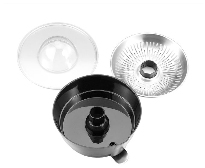 100 W  41138 Home Culture Zitruspresse (Schwarz, Edelstahl) 