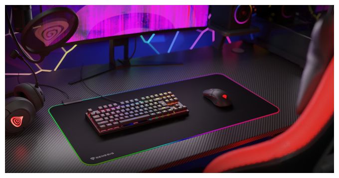 Mauspad  Boron 500 XXL RGB (Schwarz) 