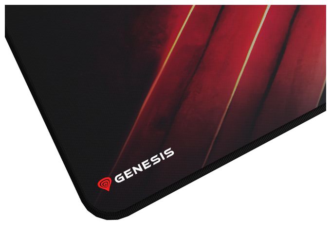 Mauspad  Carbon 500 Maxi Flash G2 (Schwarz, Rot) 