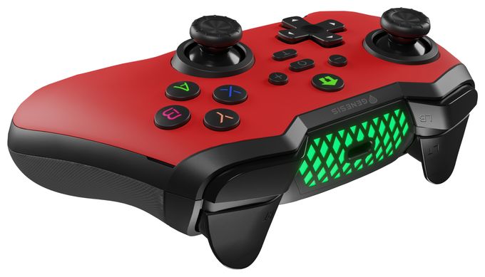 Analog / Digital Gamepad für Android, MAC, Nintendo Switch, PC, iOS  Mangan 400 (Rot) 