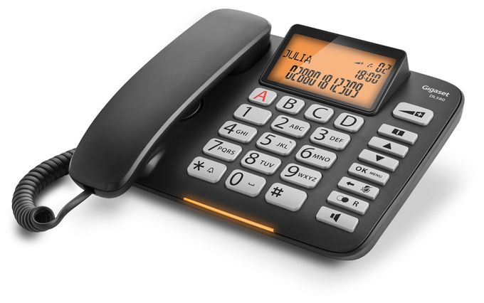Analoges Telefon  DL580 (Schwarz) 