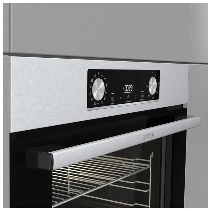 Einbaubackofen maxi Dampfgaren AutoClean (Edelstahl) BPS6737E14X 