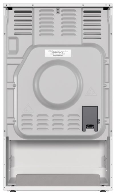 Freistehender Herd Elektro groß AquaClean AutoClean mit Glaskeramik Kochfeld GEC5C41WG 