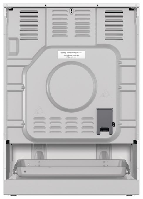 Freistehender Herd Elektro groß AquaClean AutoClean mit Glaskeramik Kochfeld GEC6C40WD 