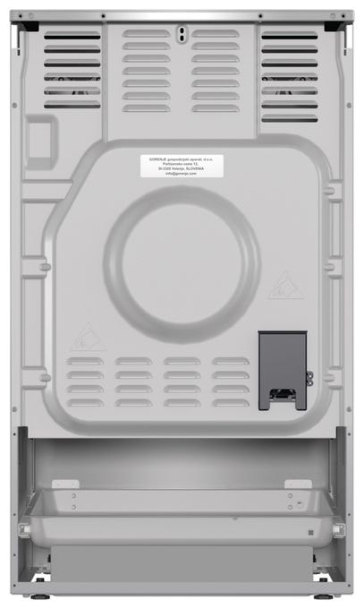 Freistehender Herd Elektro groß AquaClean AutoClean mit Glaskeramik Kochfeld GECS5C70XPA 