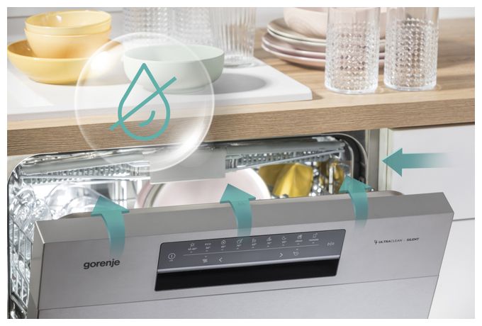 60 cm Geschirrspüler freistehend Leise 14 Maßgedecke aquaStop Funktion Auto Open GS642D90W 