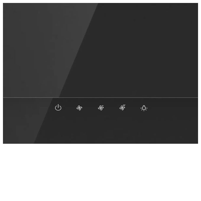 Dunstabzugshaube Wand 90 cm Abluft/Umluft (Schwarz) W9TB 